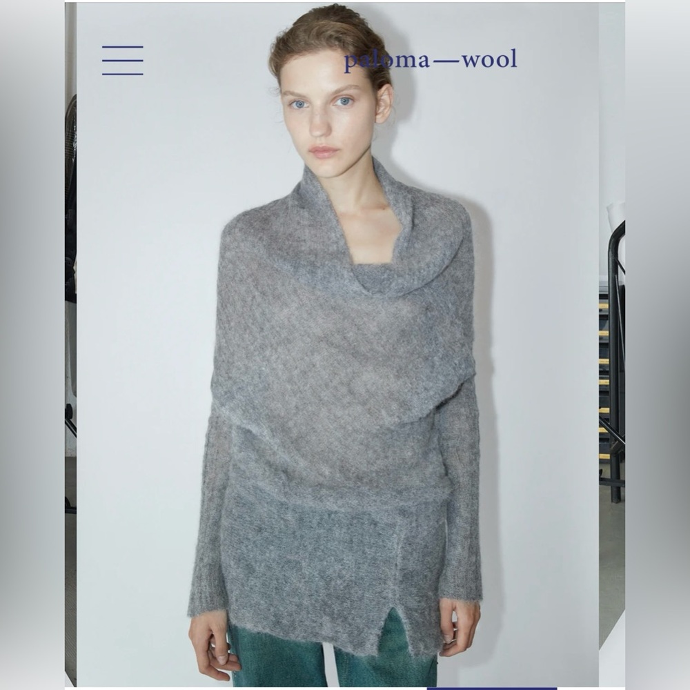 NWT Paloma Wool Sutil Sweater in Grey size S